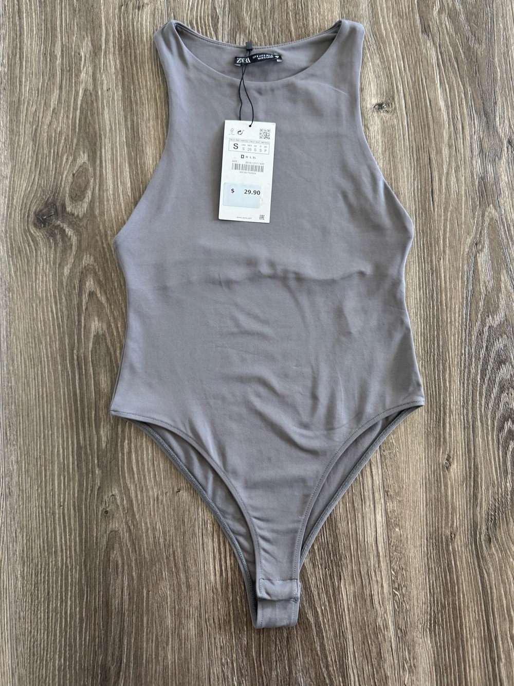 Zara Grey Bodysuit